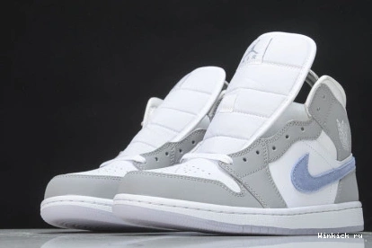 Mid Aluminum Jordan Wolf Air 1 Grey 0715